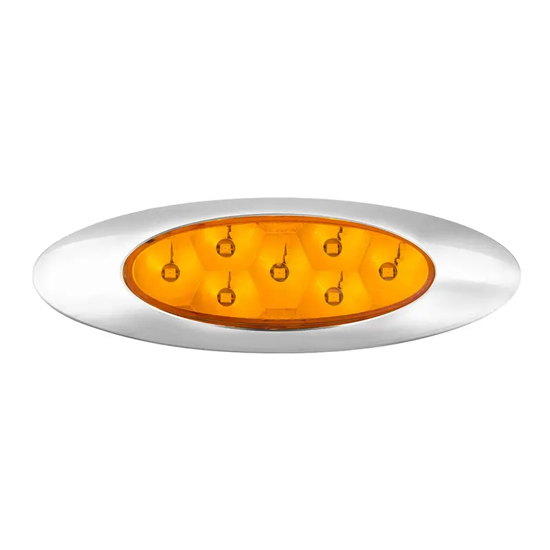 78335 Ultra Thin Pearl Y2k Amber/ Amber 7Led Light,Dual/High/Low 1