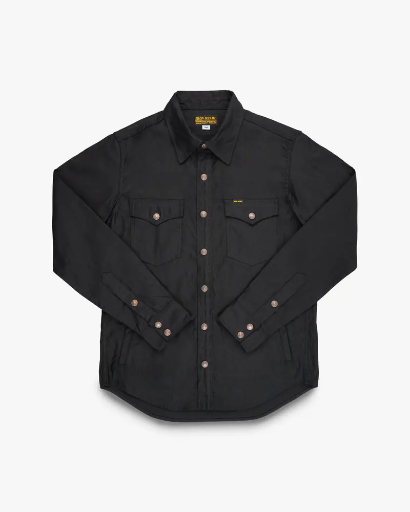 8Oz Military Whipcord Cpo Shirt - Black 1