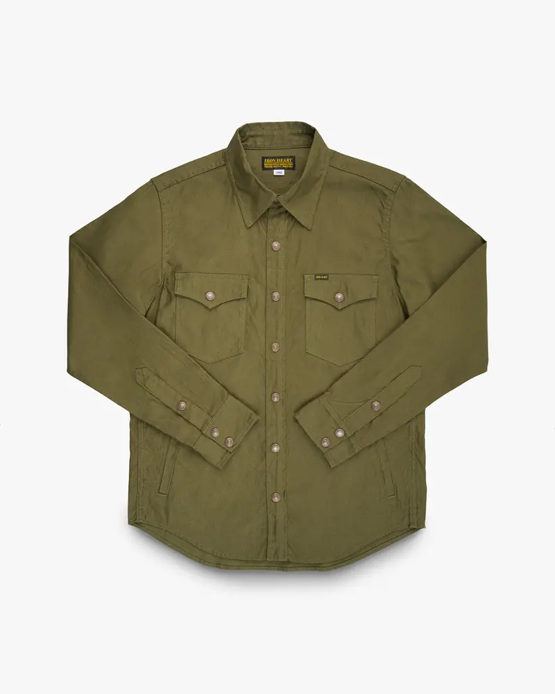 8Oz Military Whipcord Cpo Shirt - Olive 1