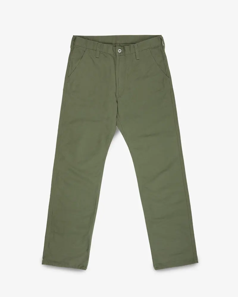 8Oz Ripstop Wide Work Pants - Army Green 1