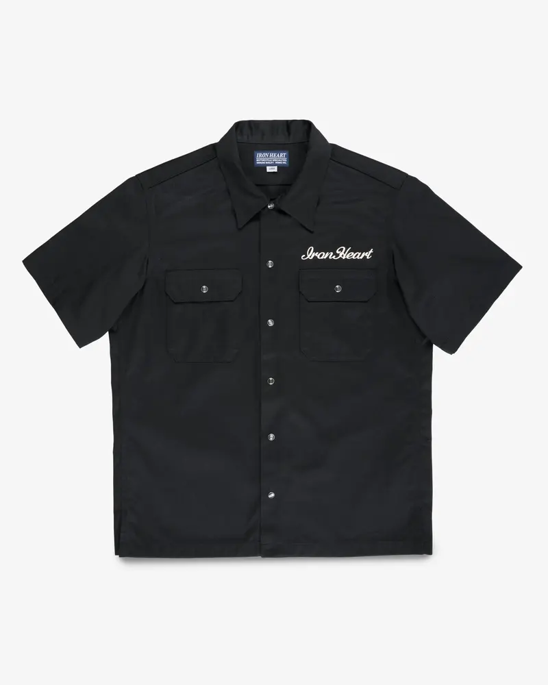 9.6Oz T/C Short Sleeved Mechanic Shirt - Black 1