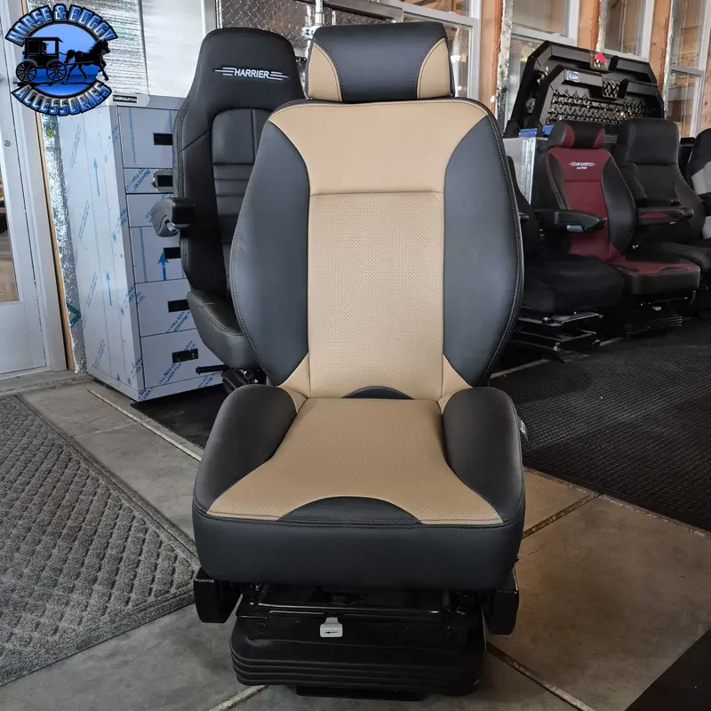 9410-82Hb0s12 Harrier Seat W/ Brown & Black Leather 1