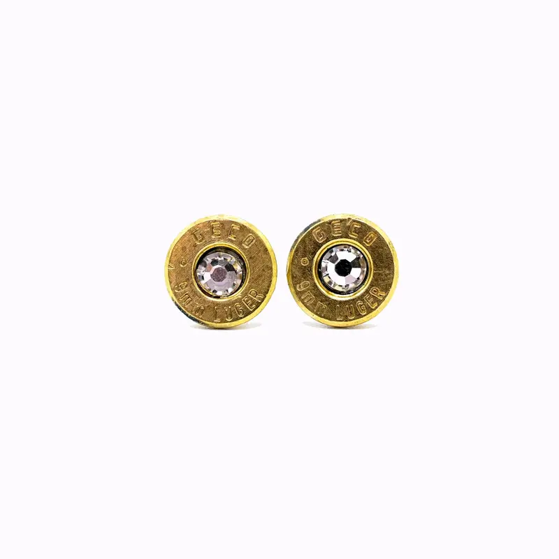 9Mm Brass Stud Earrings - Pretty Hunter 1