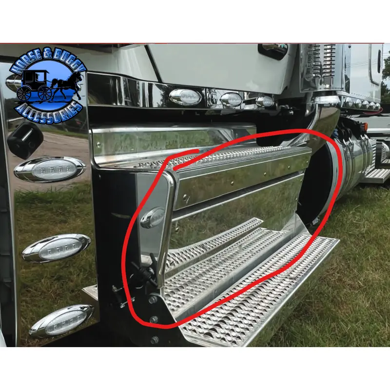 #A655006 Tool Box / Dpf Cover Set Peterbilt 589 45" (3 Piece Set) (01-0502001) 1