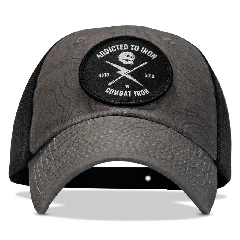 Addicted To Iron Patch Tactical Ripstop Mesh Snapback Hat 1