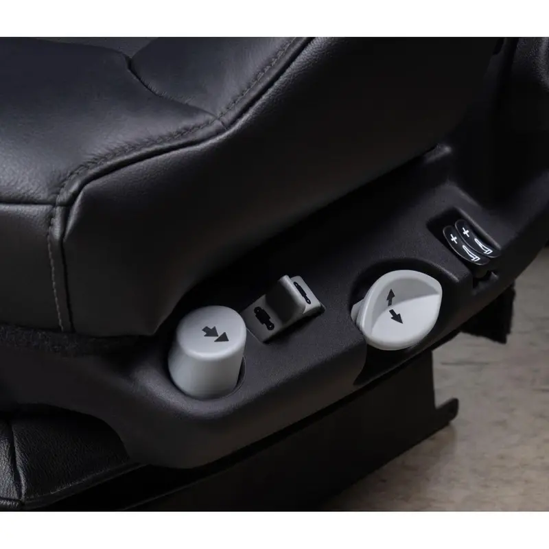 #Af-11103Le15 Graymag Black/Grey Leather Seat High Back W/Heat And C00l #29-1920014 1