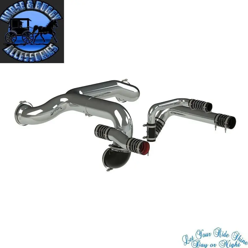 Aik-379-C15 Dynaflex Peterbilt 379 Chrome Cold Air Intake Kit Cat C15 1