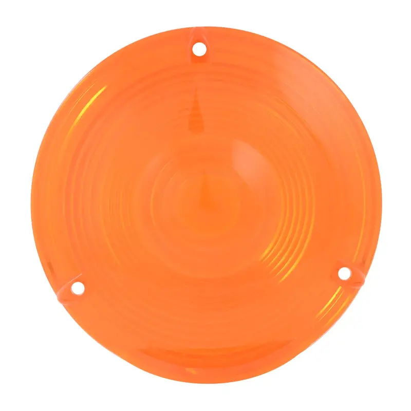 Amber Plastic Lens For 4" Double Face Pedestal Light 1