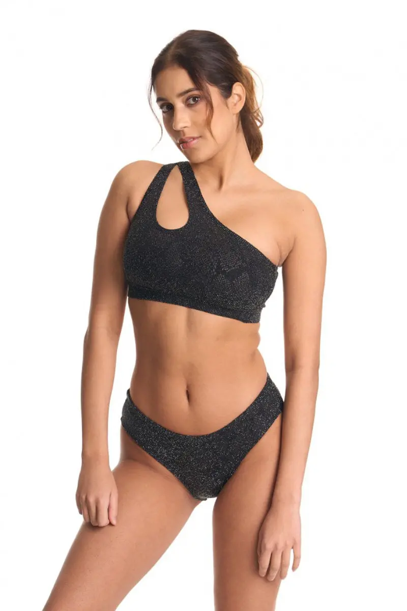 Bandurska Someday Top - Shimmery Black 1