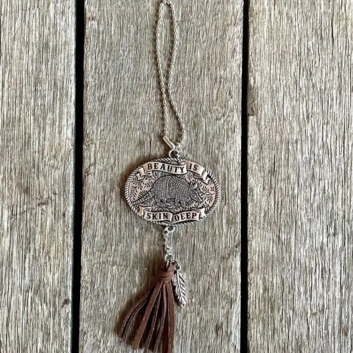 Beauty Is Skin Deep Armadillo Car Charm By Junk Gypsy 1