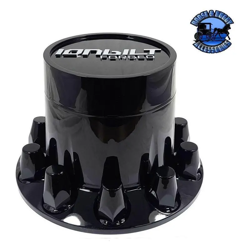 Black Ib Abs Rear Hub Cover Kit W/Removable Cap 33Mm/Screw-On W/Flange 1