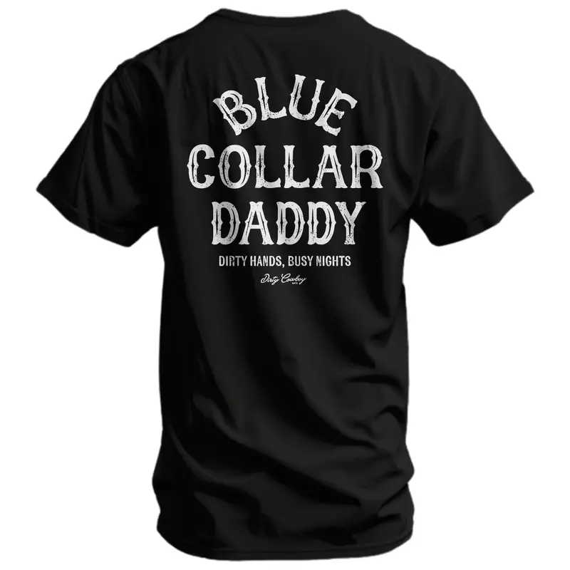 Blue Collar Daddy Men's T-Shirt 1