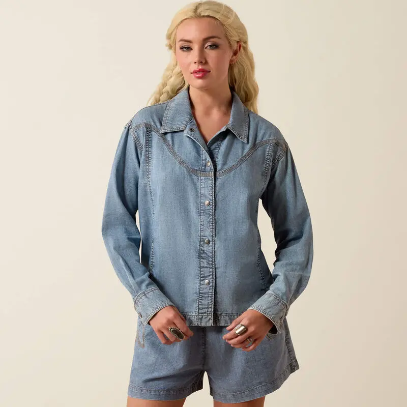 Bonfire Denim Shirt Jacket By Ariat 1