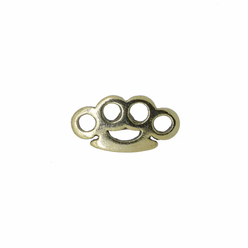 Brass Knuckles Gold Lapel Pin 1