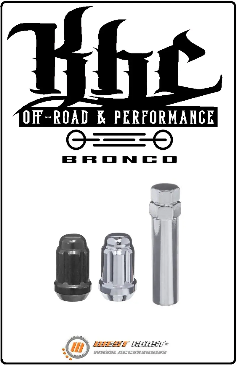 Bronco Lug Nut Kits 1