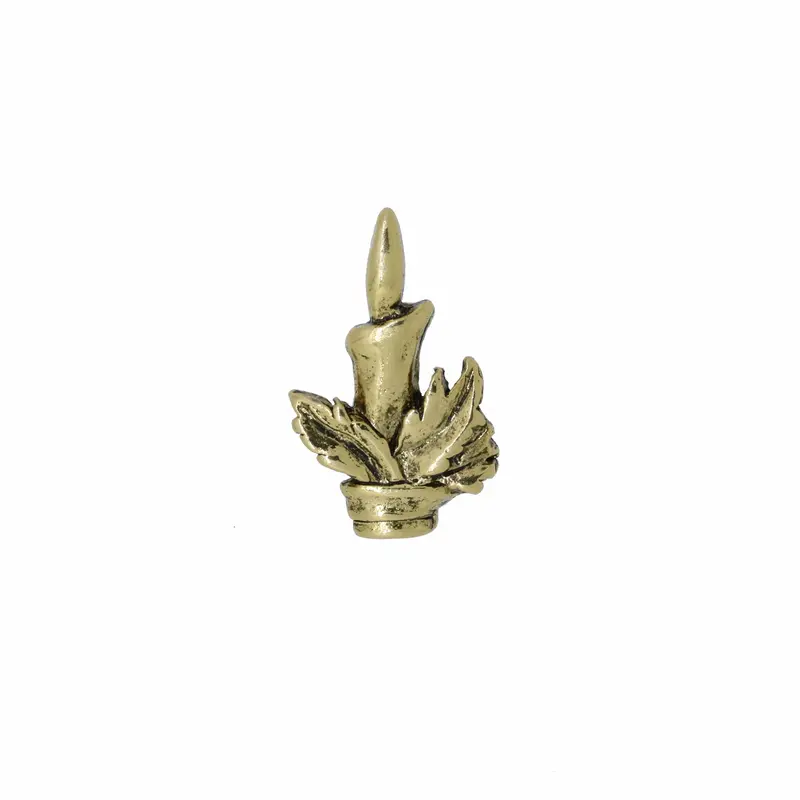 Candlestick Gold Lapel Pin 1