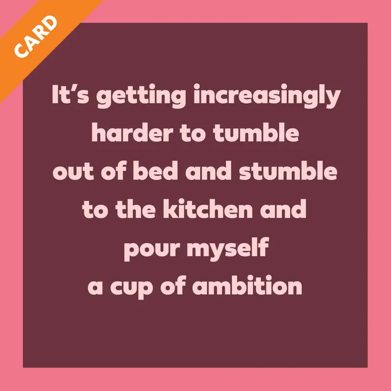 Card Cup Of Ambition | Funny Gift | Kitsch Greeting Cards 1