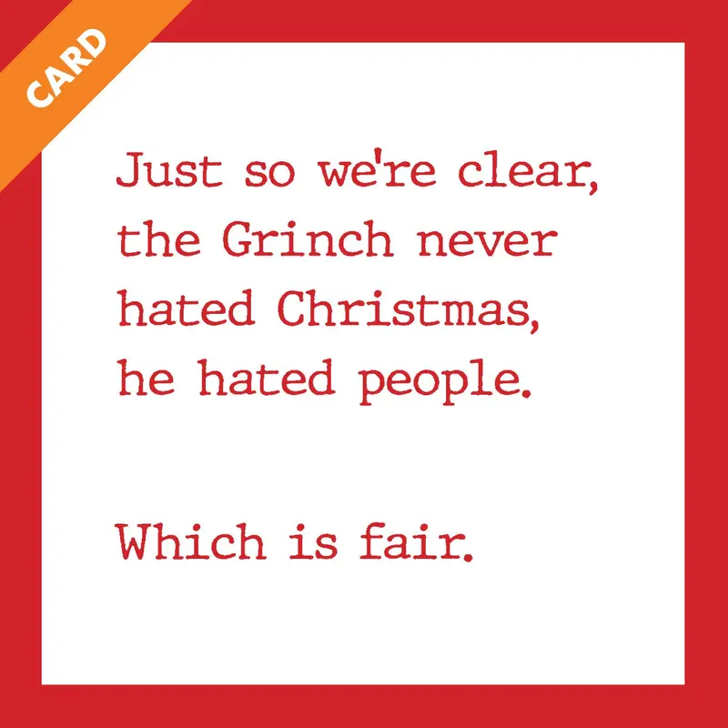 Card Grinch Christmas | Funny Gift | Kitsch Greeting Cards 1