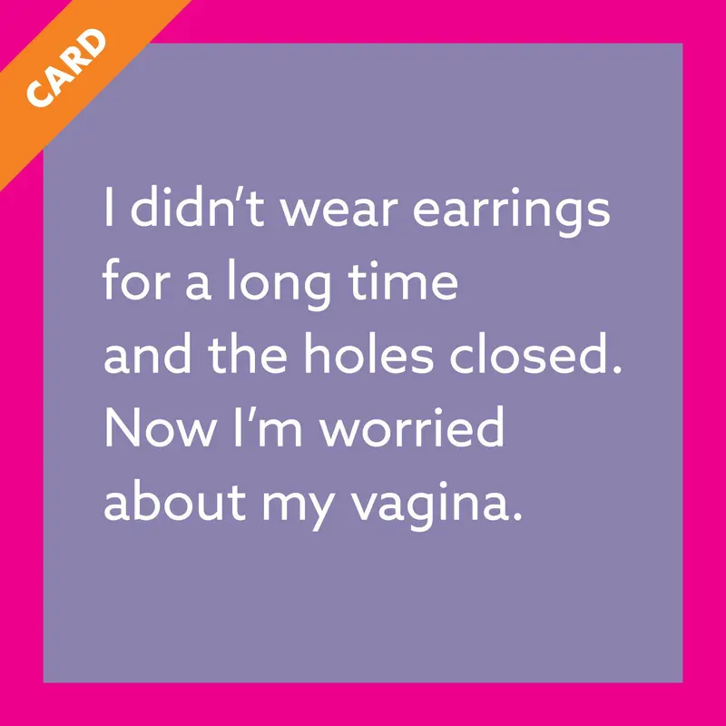 Card Holes Closed | Funny Party Gift | Kitsch Greeting Cards 1