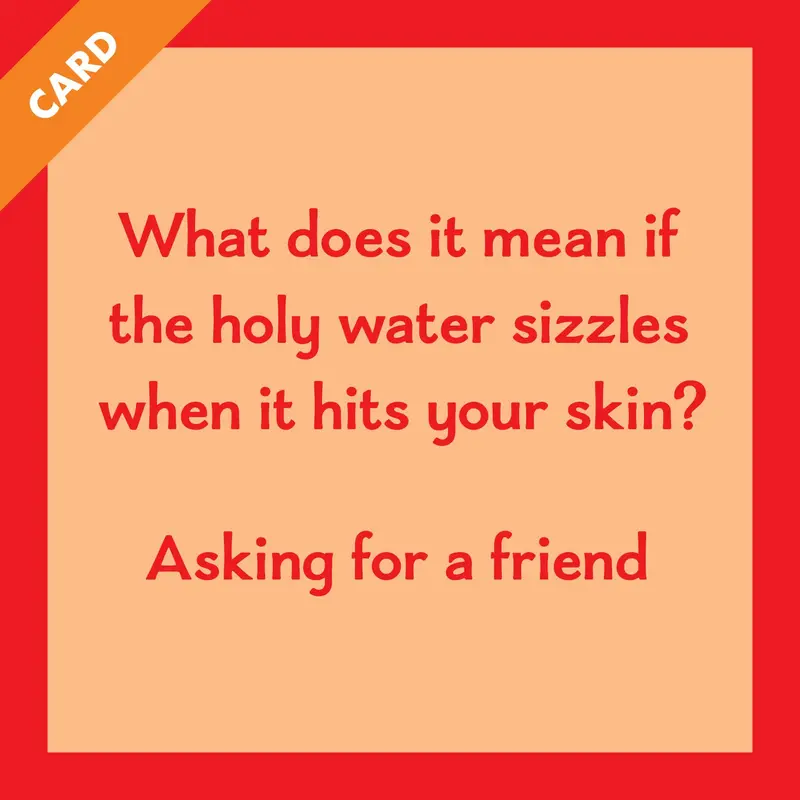 Card Holy Water | Funny Party Gift | Kitsch Greeting Cards 1