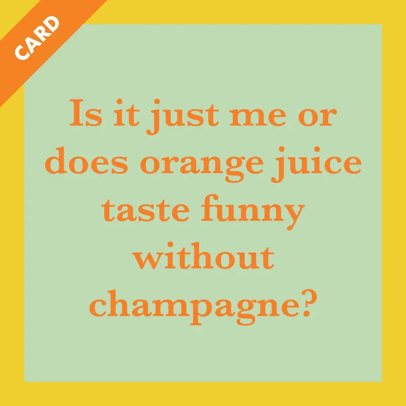 Card Orange Juice | Funny Party Gift | Kitsch Greeting Cards 1