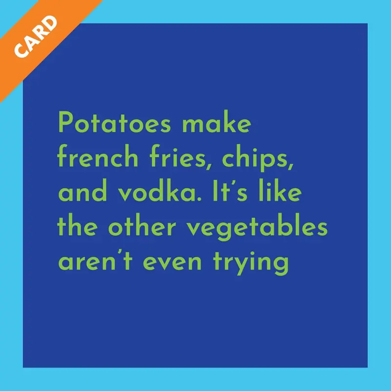 Card Potatoes | Funny Party Gift | Kitsch Greeting Cards 1