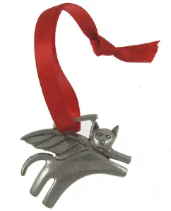Cat Angel Ornament 1