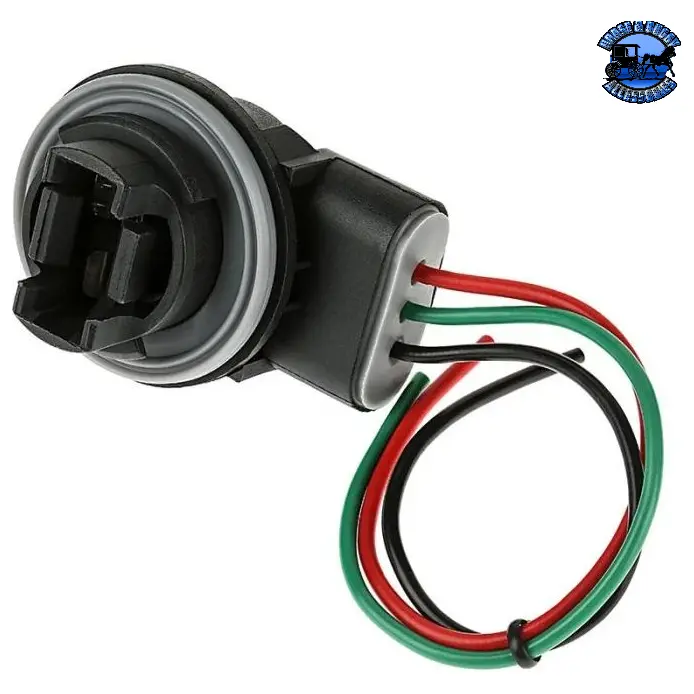 Ch-3157-Plug 3157 Light Bulb Plug 3 Wire Super Sealed Twist-Lock W/90 Degree Wires 1