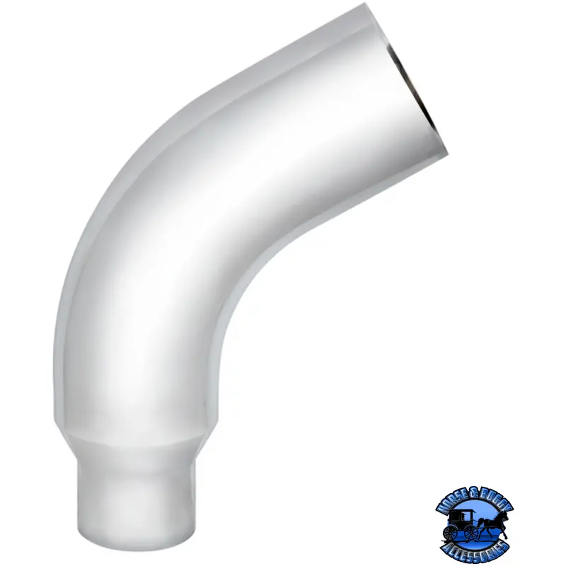 Chrome 58 Degree Angled Exhaust Elbows For Peterbilt 379 (Choose Connection Size) 1