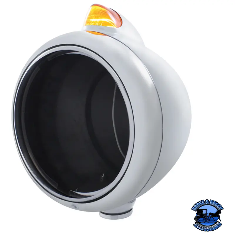 Chrome Guide 682-C Headlight No Bulb With Original Style Led Signal (Choose Color) 1