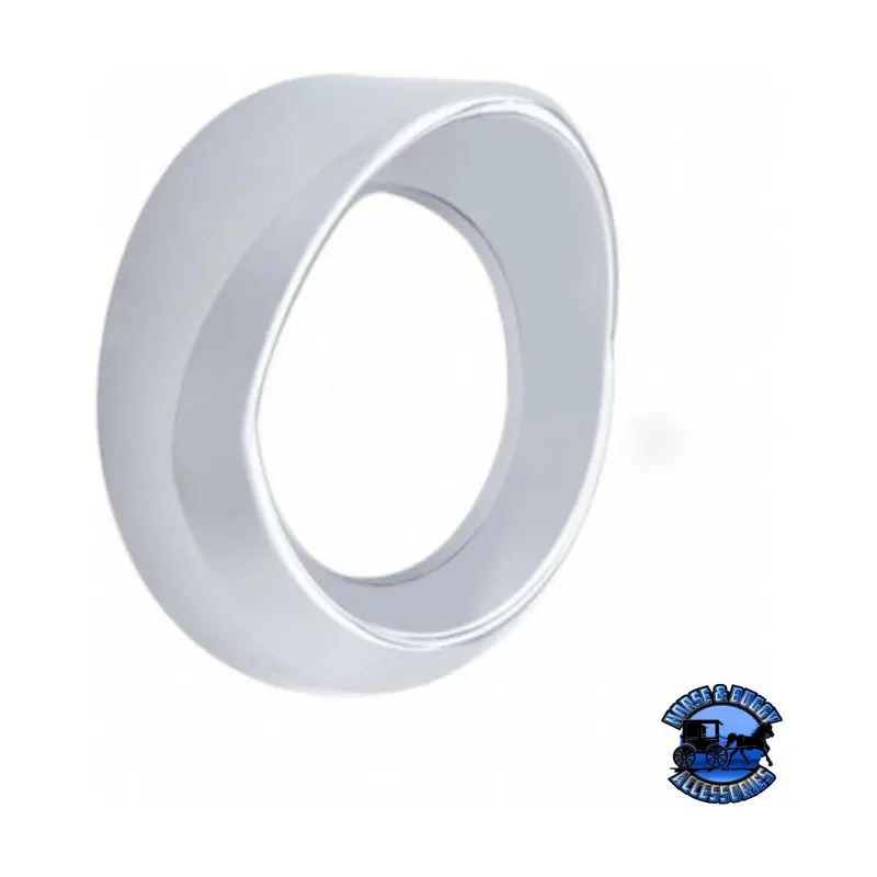 Chrome Plastic Oil Pressure Gauge Bezel For Peterbilt 359 (Choose Visor) 1