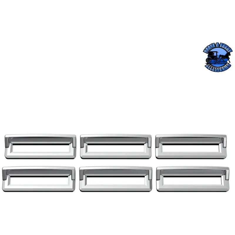Chrome Plastic Switch Label Covers With Visor For Freightliner Classic/Fld (6-Pack) #40958 1