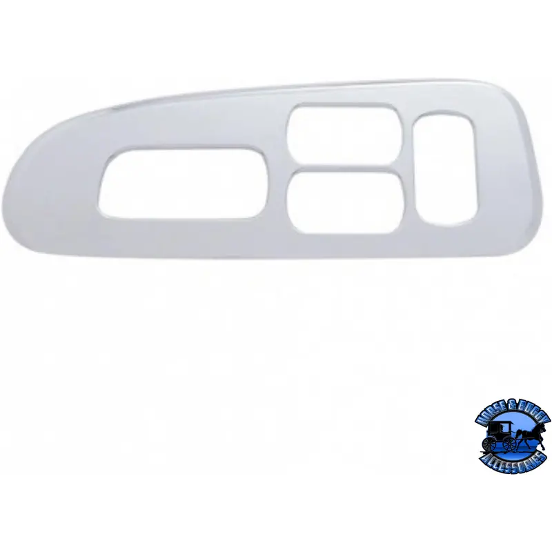 Chrome Plastic Window Switch Trim For 2008-2022 Peterbilt 389/388- Driver (4 Openings) #41183 1
