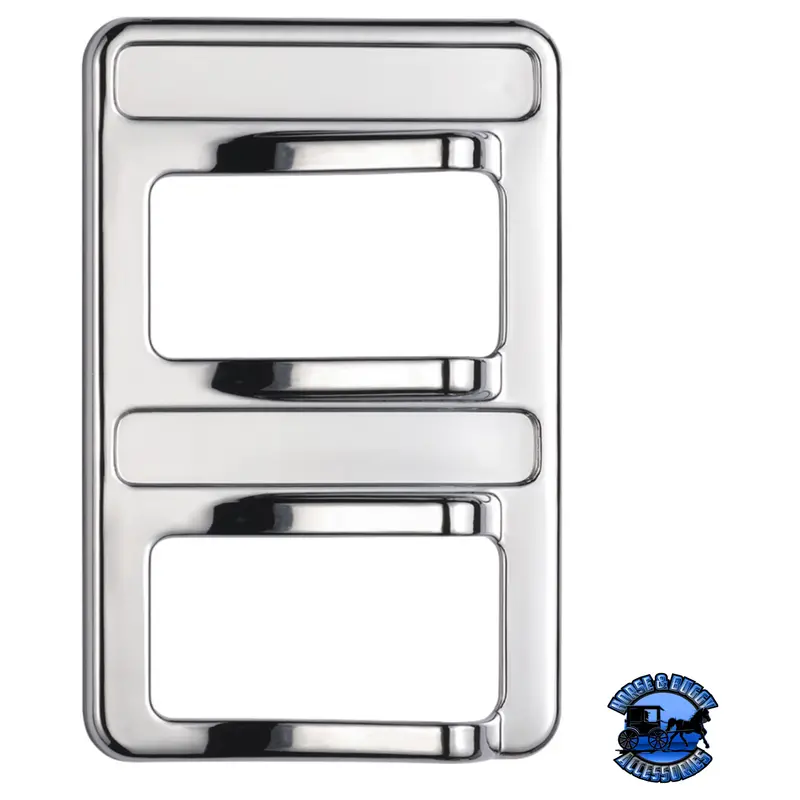Chrome Rocker Switch Cover For Peterbilt 579 (2012-2019) & 567 (2014-2019)- 2 Switches #41767 1