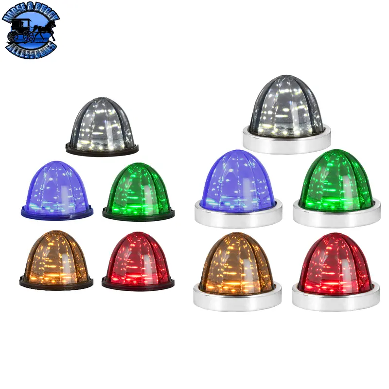 Classic Watermelon Surface Mount Led Light In Smoke Lens (Choose Color) 1