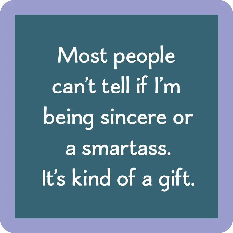 Coaster Smartass | Funny Party Gift | Home Bar Decor 1