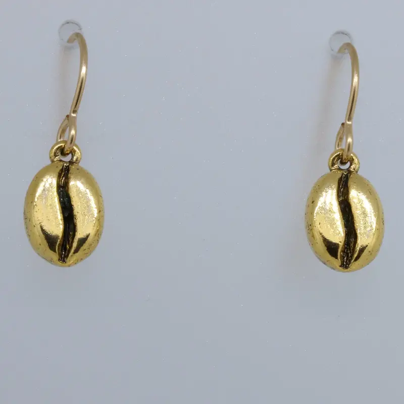 Coffee Bean Charmed Earrings 1
