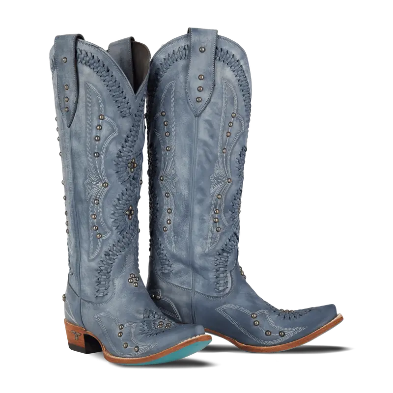 Cossette Boot - Washed Denim 1