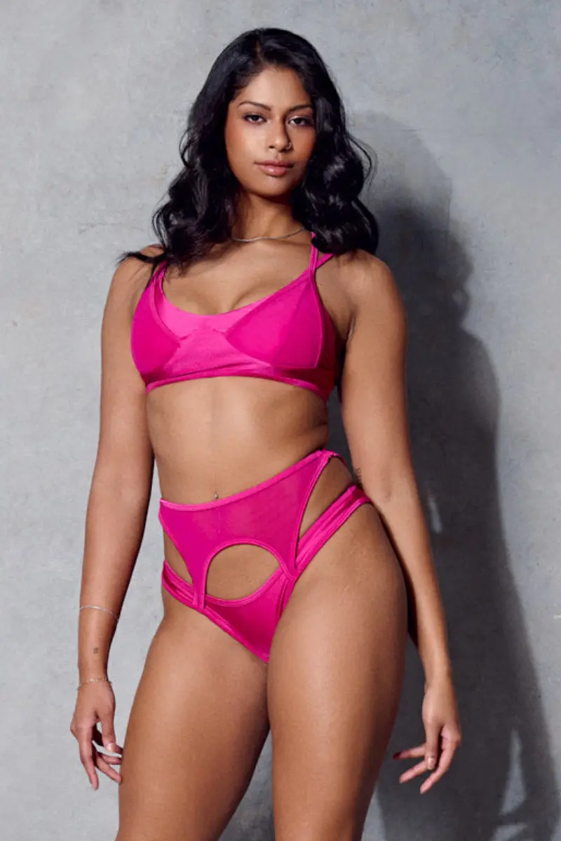 Cxix Classique Triangle Bralette - Berry 1