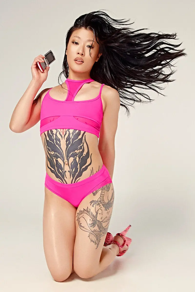 Cxix Dollhaus Low Waist Bottoms - Barbie Pink 1