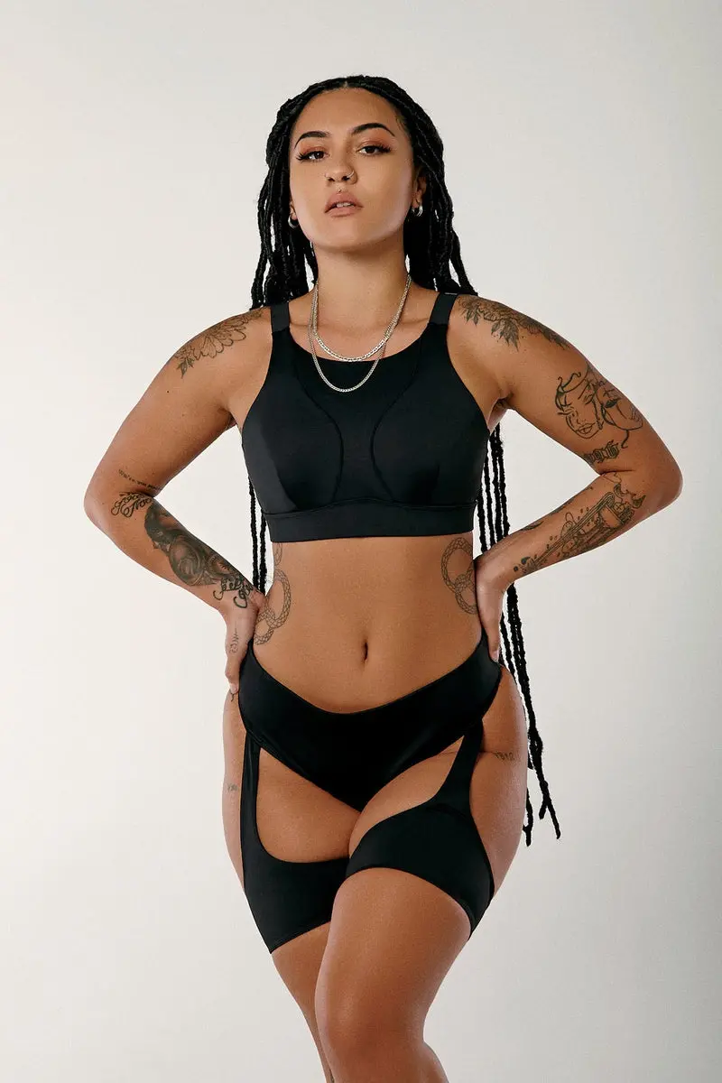 Cxix Dopamine High Suspender Bottoms - Black 1