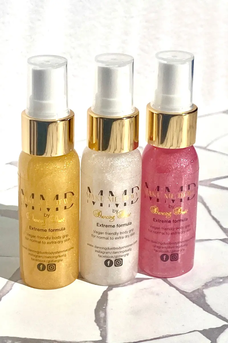 Dancing Dust Make Me Dewy Trio Pack - Gold/Silver/Pink (3X 30Ml) 1