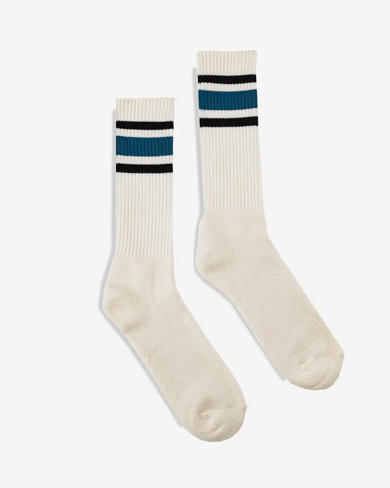 Decka 80S Skater Socks - Blue 1