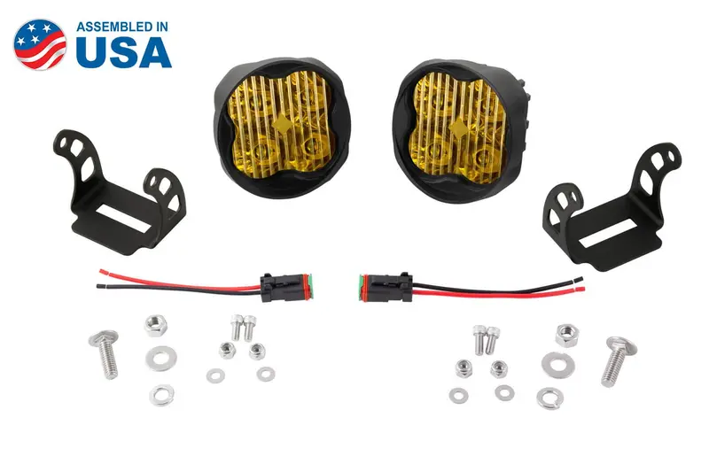 Diode Dynamics - Stage Series 3" Sae/Dot Amber Angled Led Pod (Pair) 1