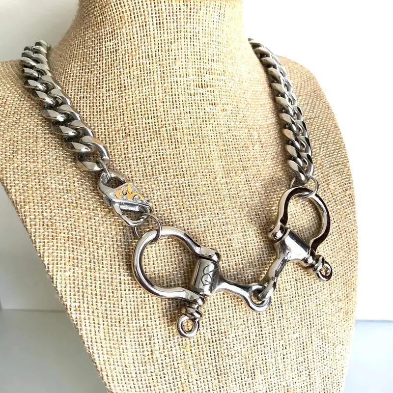 Dorada Bit Necklace Silver By Ateliercg 1