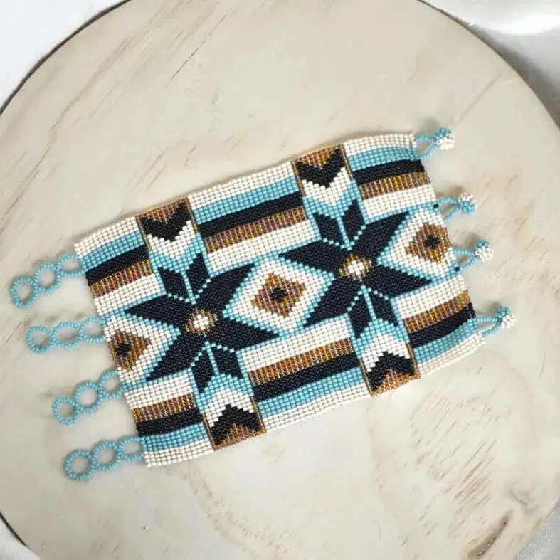 Double Llama Super Nova Beaded Bracelet - Hand Made Jewelry 1