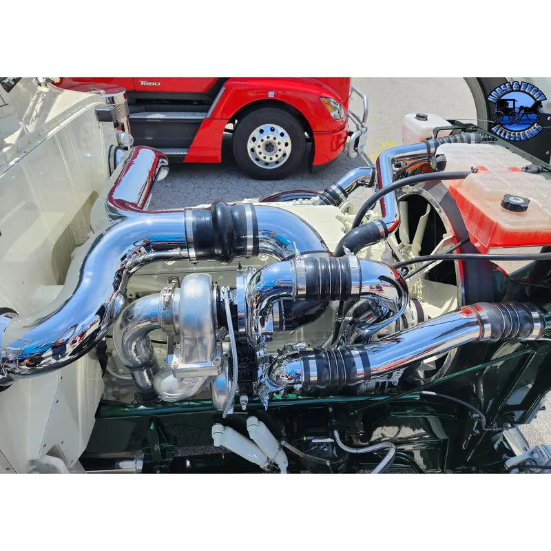 Dp-Aik-389Pdi-X15tt Peterbilt 389 Pdi Twin Turbo Cummins X15 Air Intake Kit 1