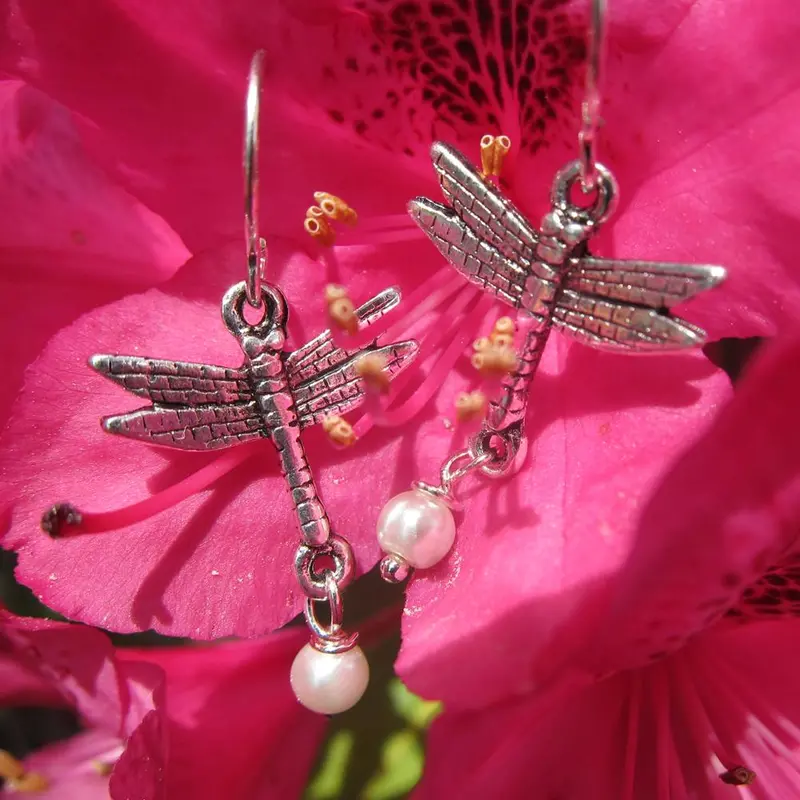 Dragonfly Charmed Earrings 1