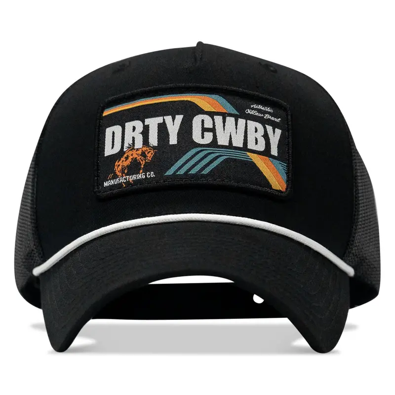 Drtycwby Vintage Bronco Patch Rope Snapback Hat 1