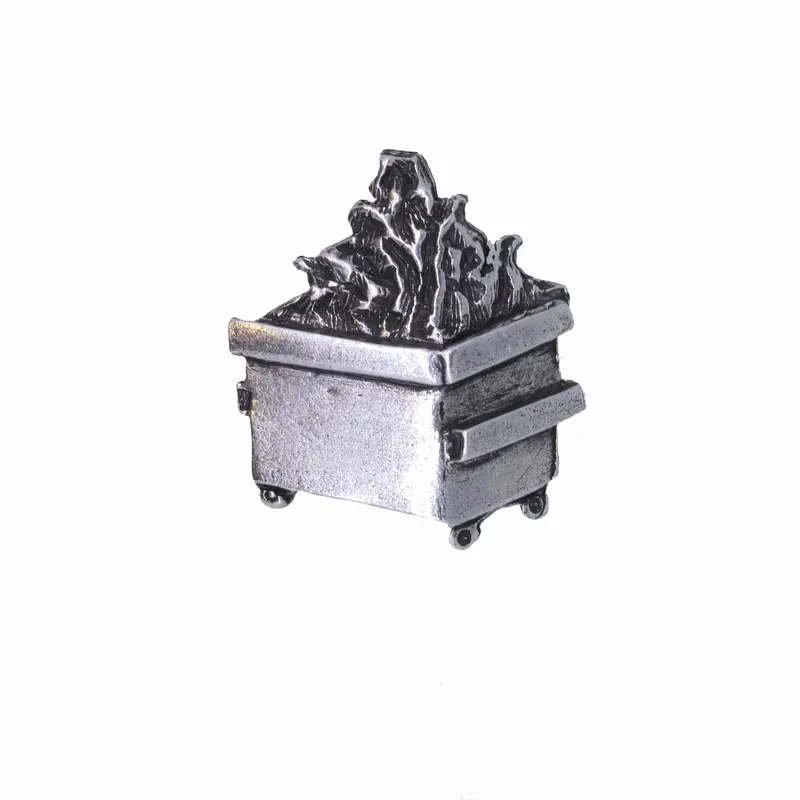 Dumpster Fire Lapel Pin 1